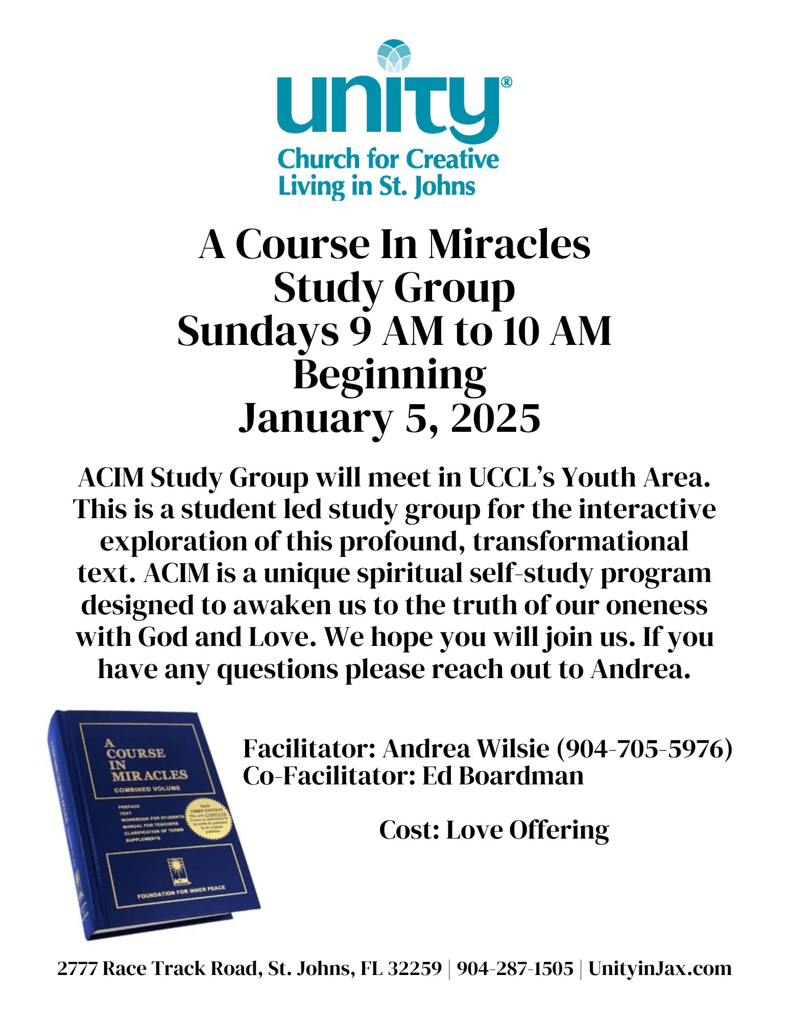 A Course In Miracles Study Group 2025 