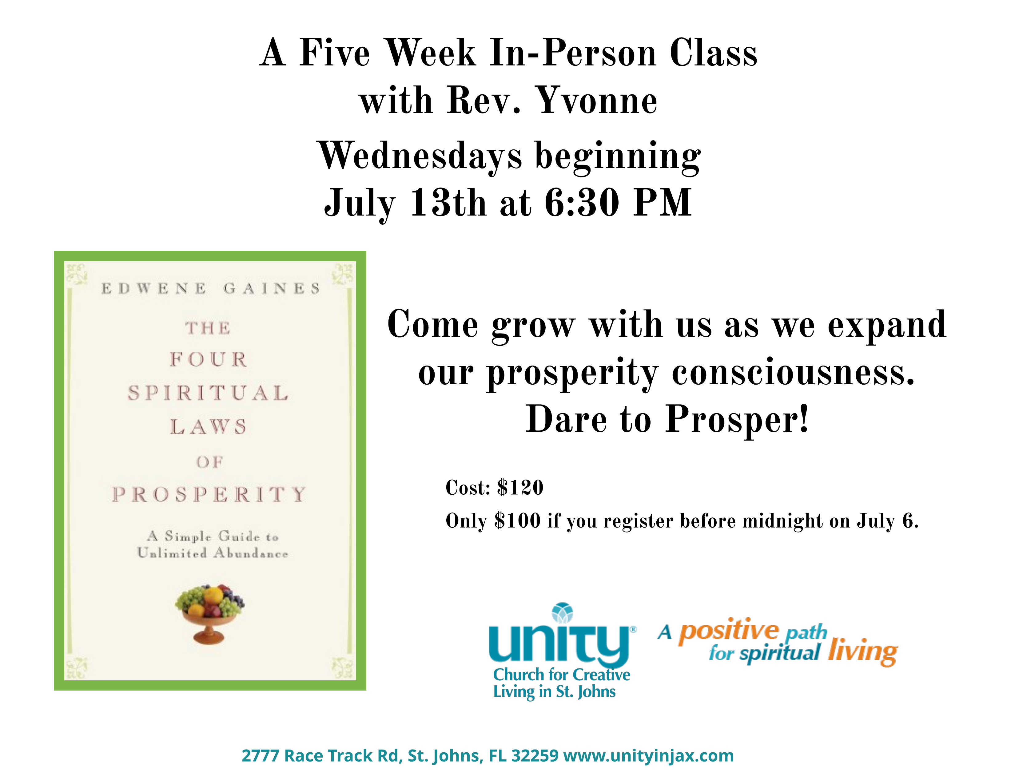 4 Spiritual Laws of Prosperity Class